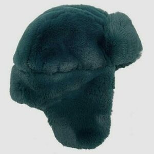 Do Everything in Love Faux Fur Hat - Dark Green